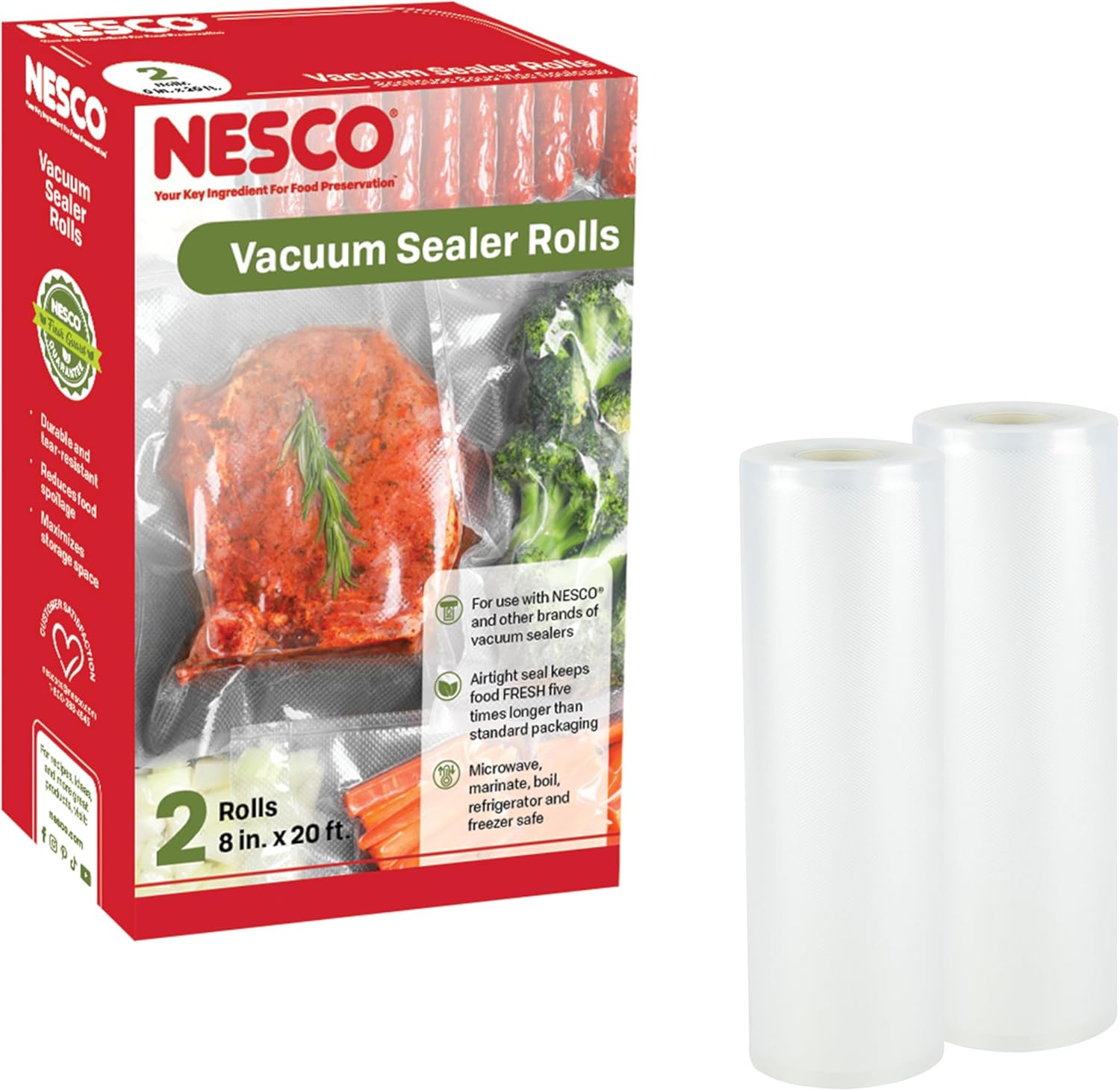 Food Storage Microwave Safe - Liquid-Friendly Vacuum Sealer Bags for Home