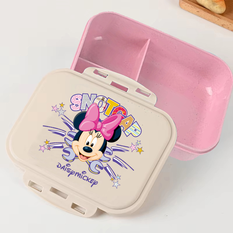 Food Storage Containers - Minnie Mouse Pink Disney Cartoon Lunch