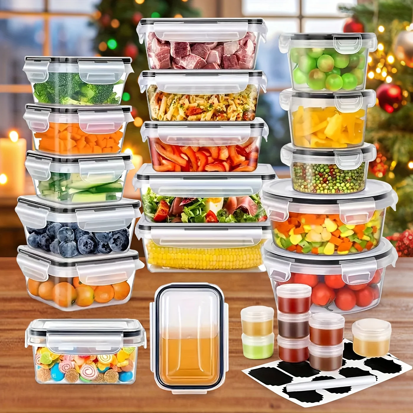 Food Storage Without Pantry - DDHOME 50pcs Food Storage Containers With