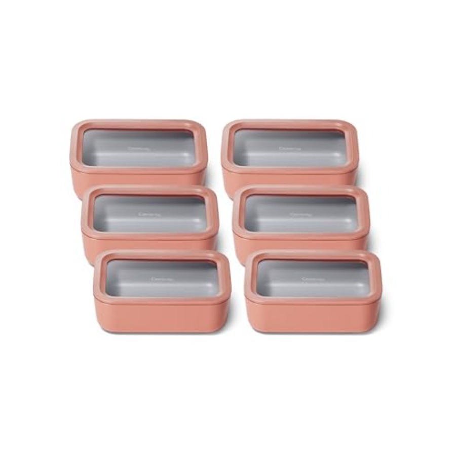 Food Storage Non Toxic - 6pc Glass Food Storage Set 6.6