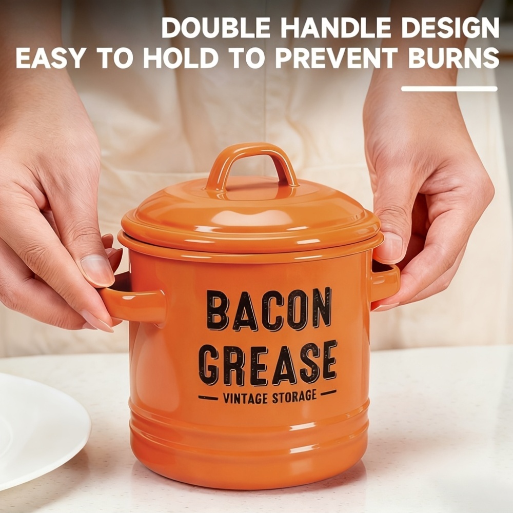Food Storage Without Pantry - Set of 1 Bacon Grease Jar