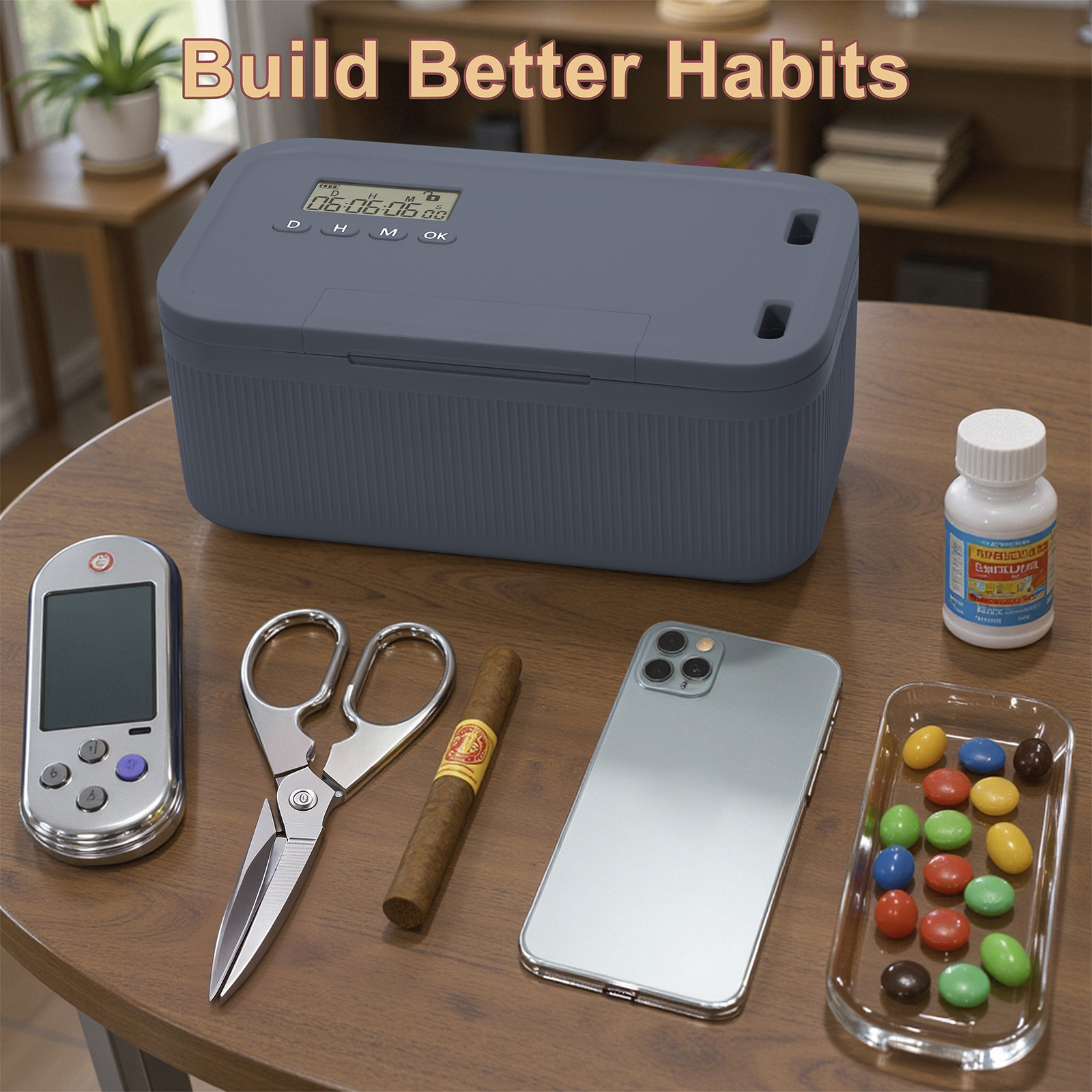 Food Storage Food Safety - Lock Box with Timer Phone Locker