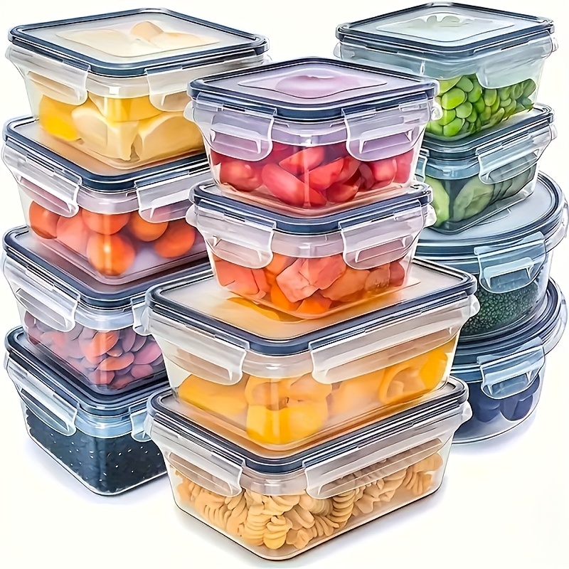 Food Storage And Organizer - 8Pcs Set Includes 4 Containers and