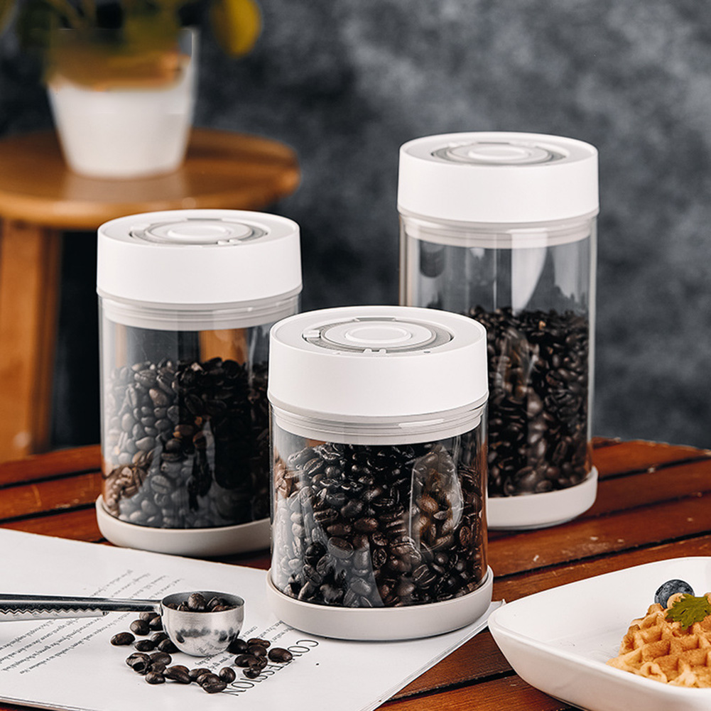 Food Storage Time - Kitchen Moisture-proof Glass Coffee Bean Jar