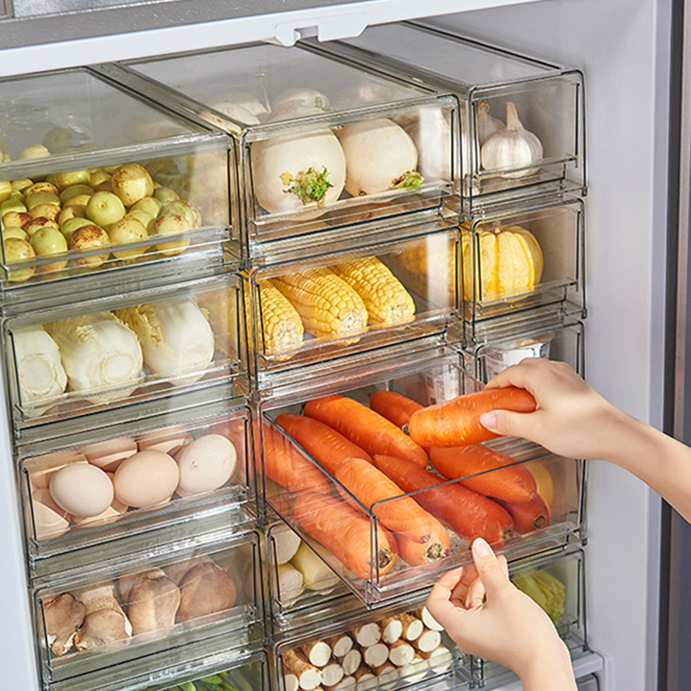 Food Storage Without Pantry - Refrigerator Storage Drawer Box for Pantry