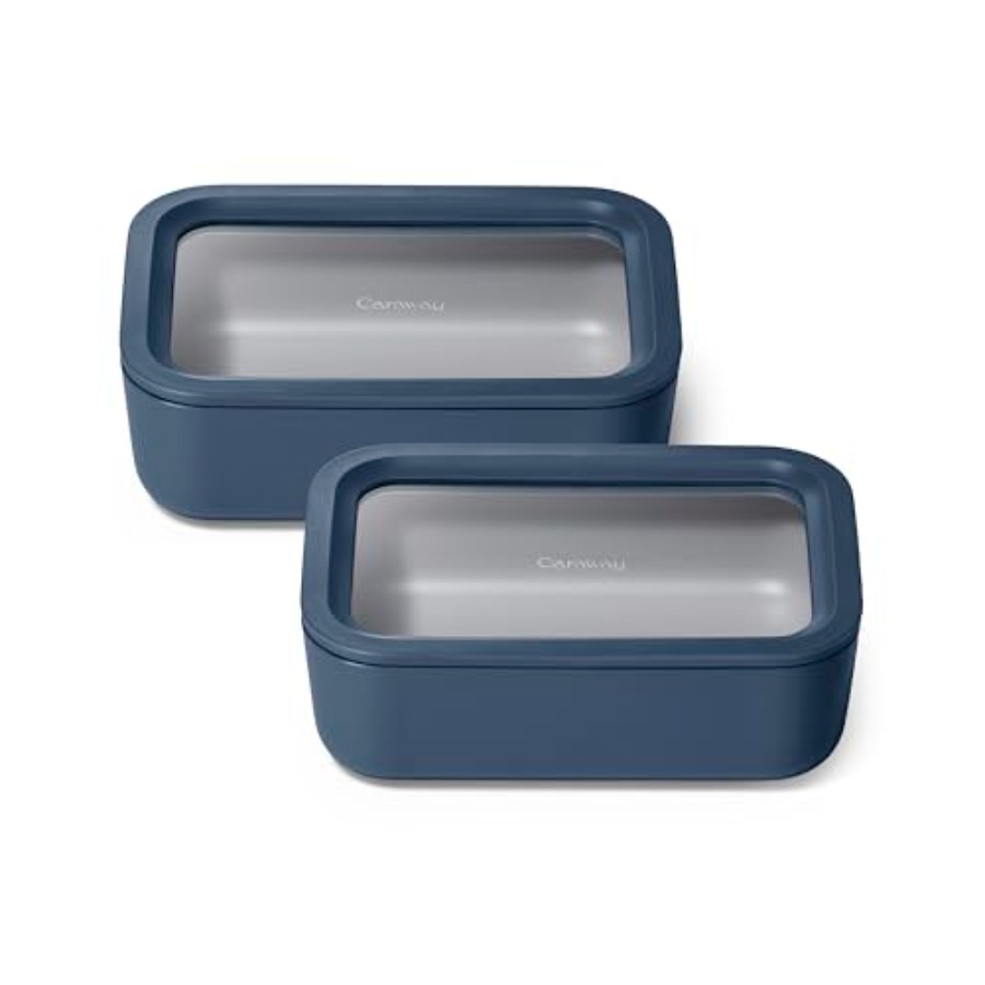 Food Storage Non Toxic - 2pc Glass Food Storage Set -