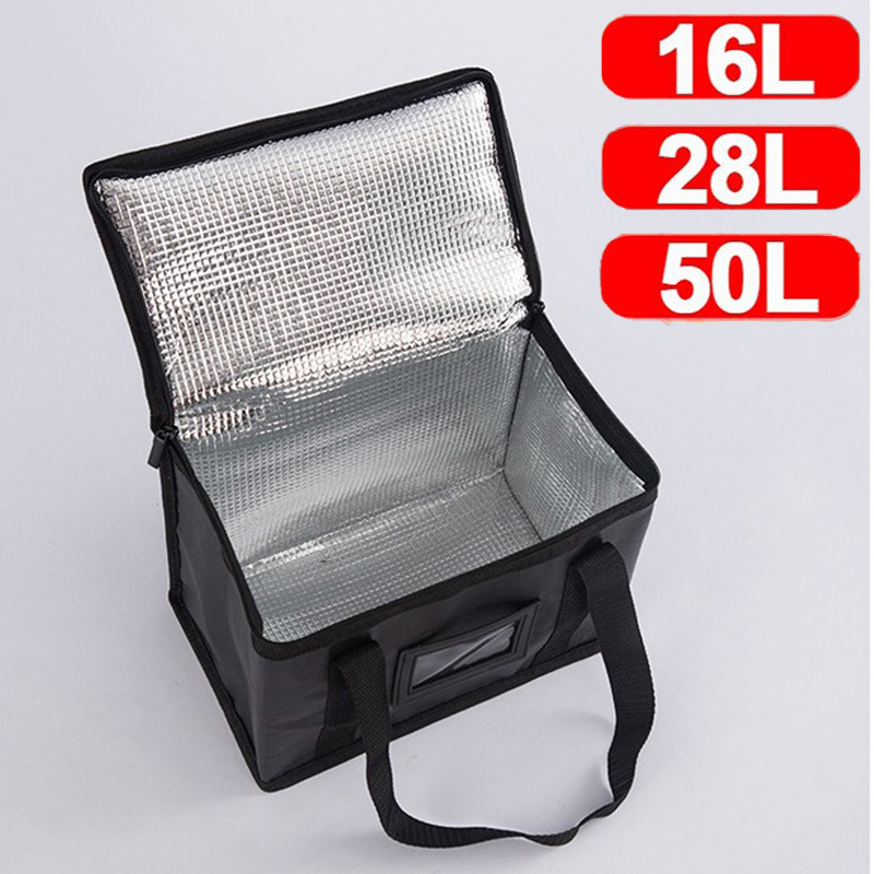 1pc Large Insulated Picnic Bag - Food Storage Hiking reseña y precio