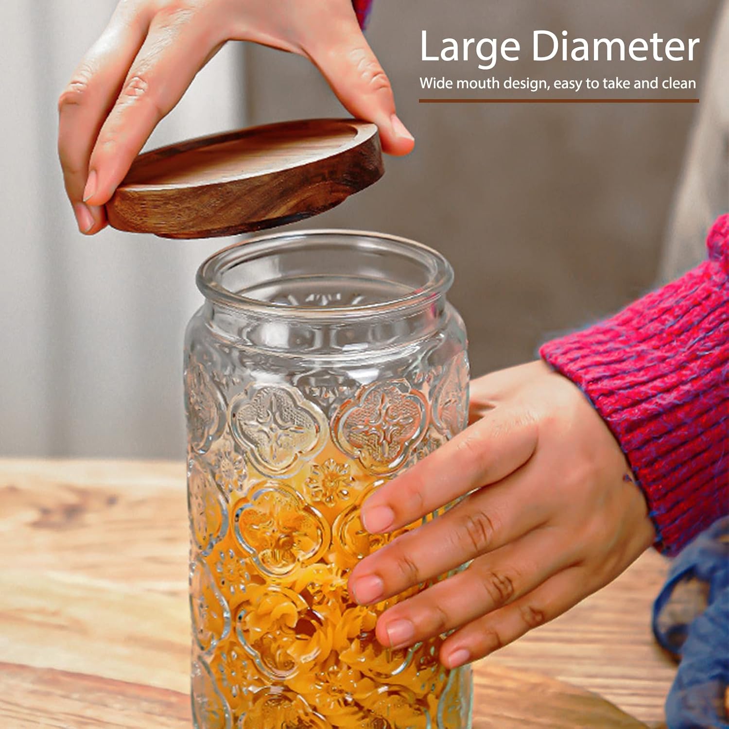 35oz/1000ml Glass Storage Jars - Food Storage Jar Glass reseña y precio