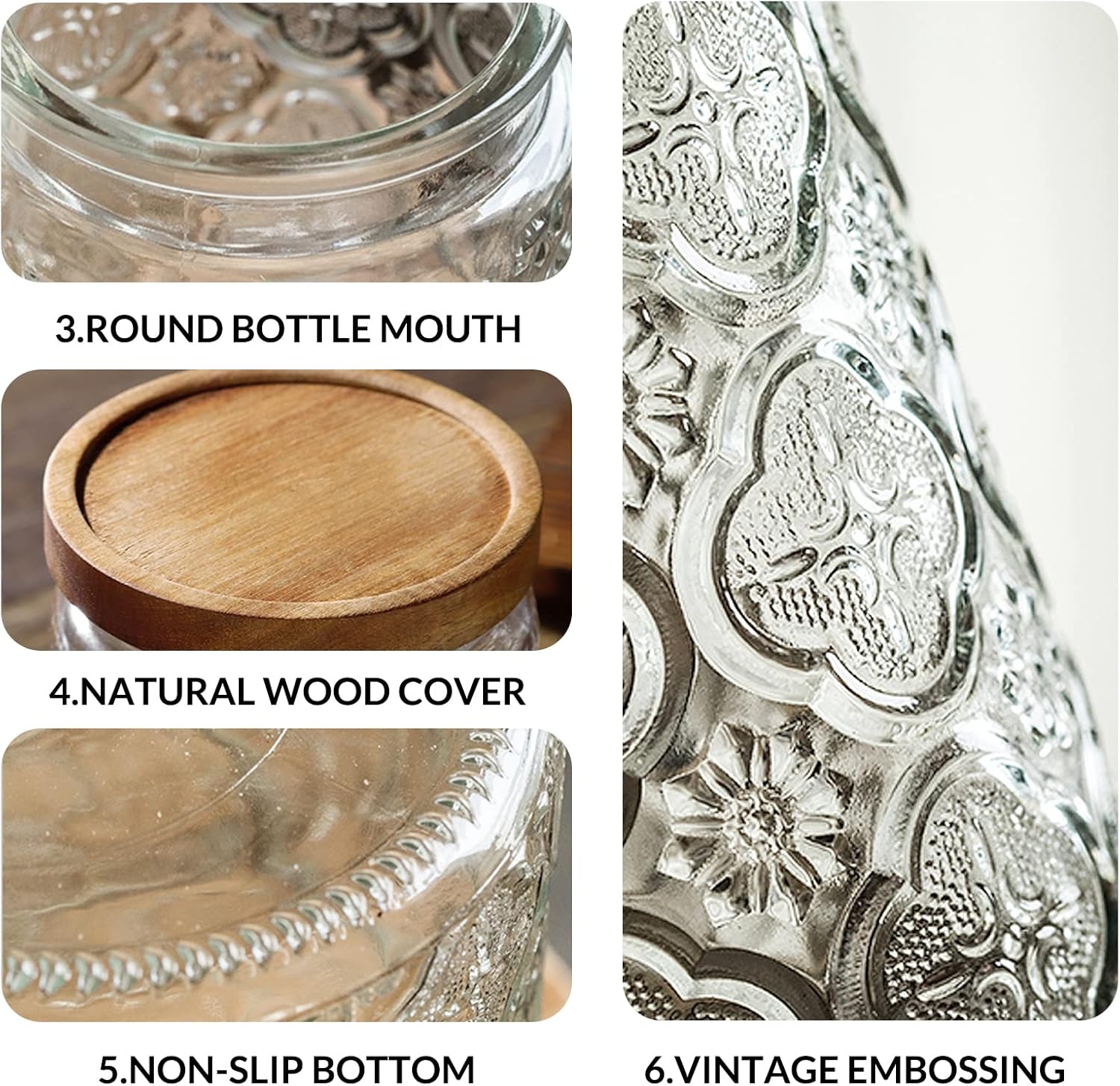 35oz/1000ml Glass Storage Jars - Food Storage Jar Glass reseña y precio