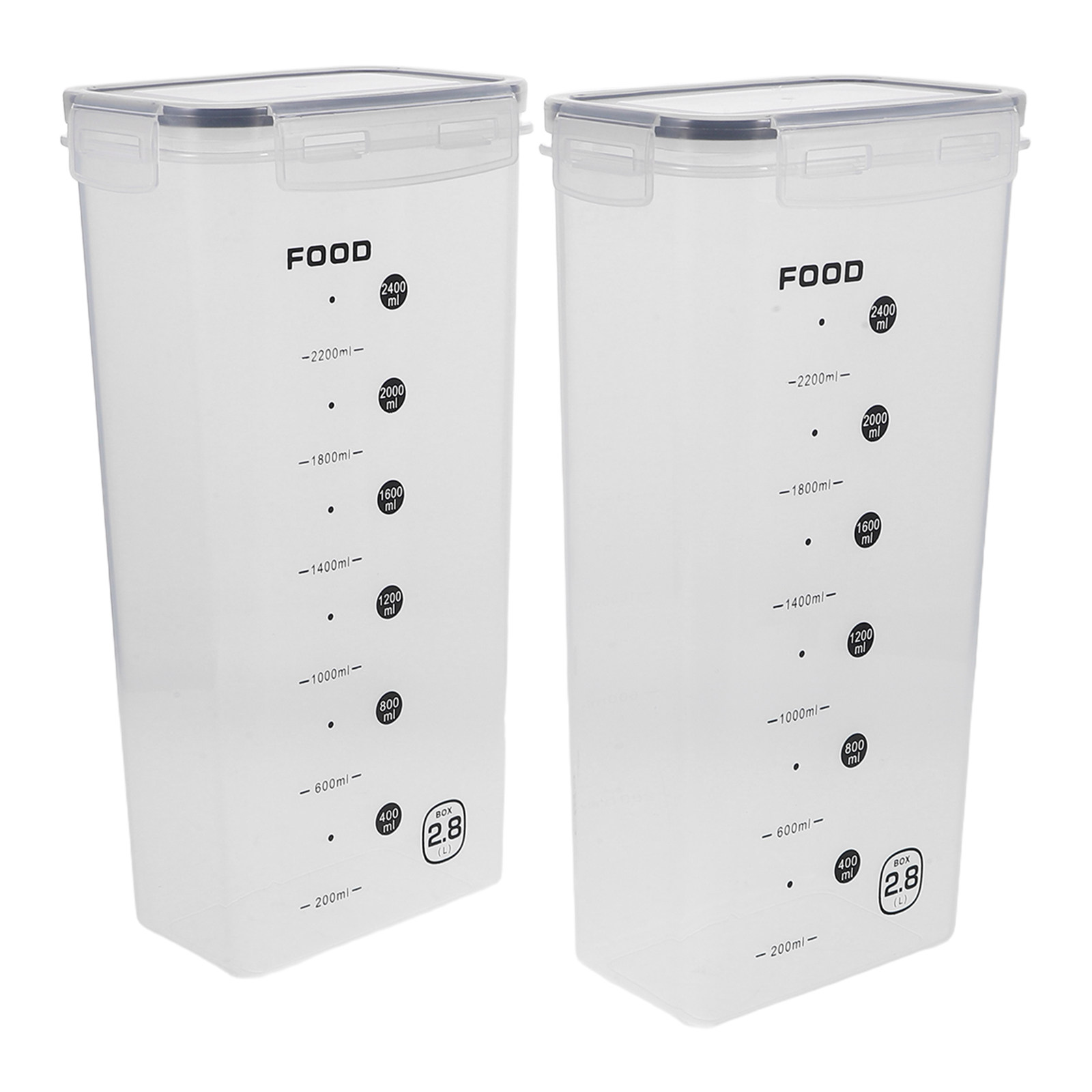 2Pcs Clear Grain Storage Box A - Food Storage And Organizer reseña y precio