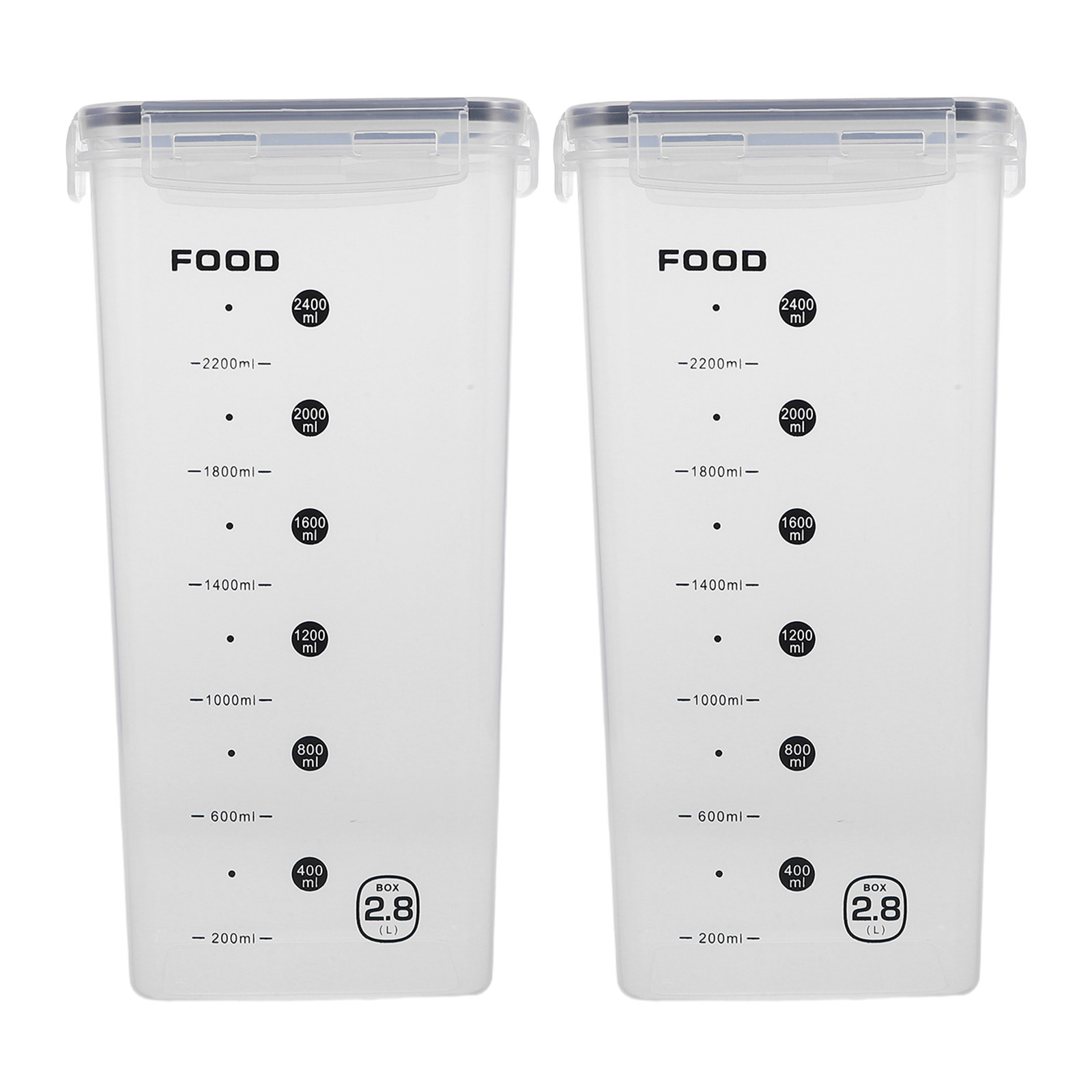 2Pcs Clear Grain Storage Box A - Food Storage And Organizer reseña y precio