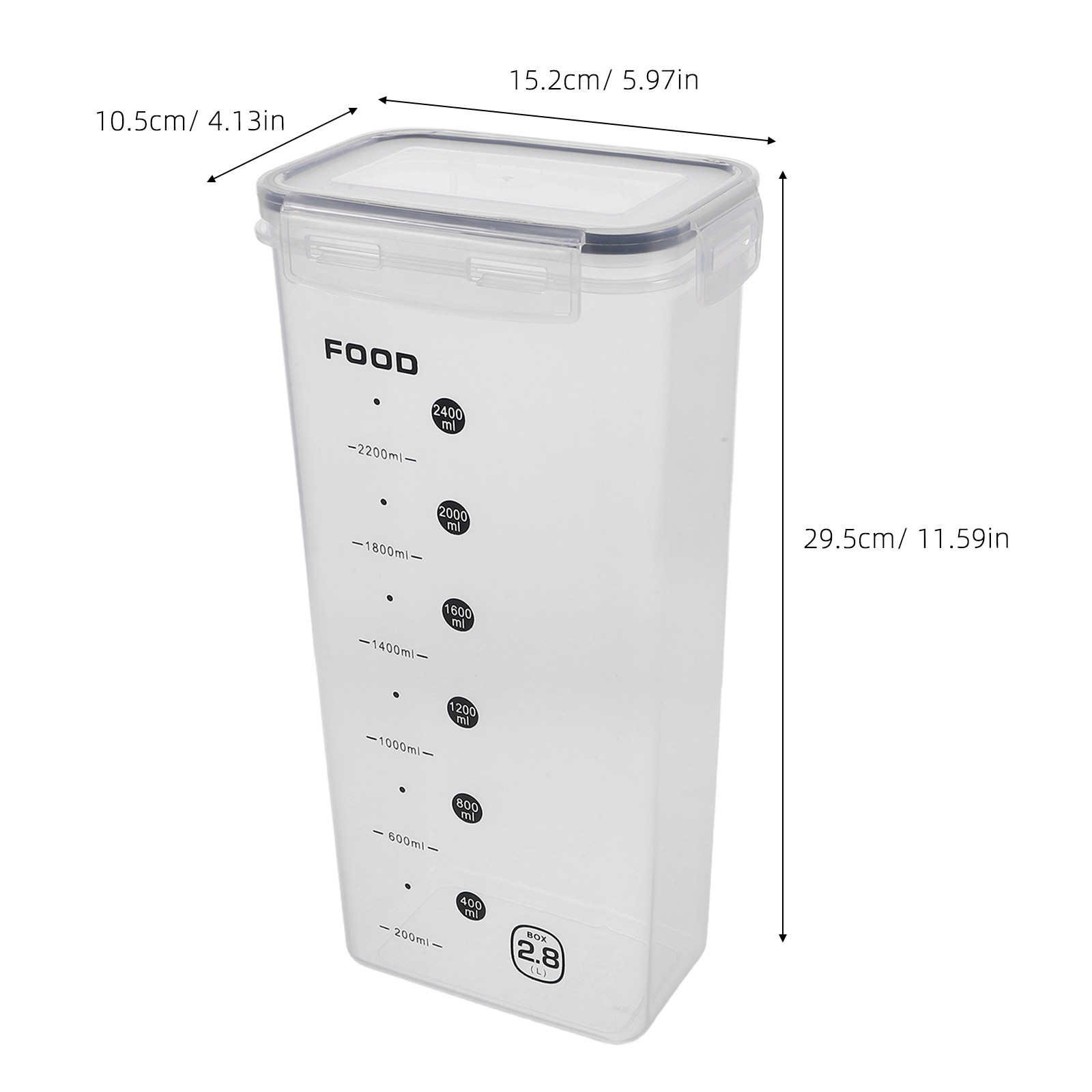 2Pcs Clear Grain Storage Box A - Food Storage And Organizer reseña y precio