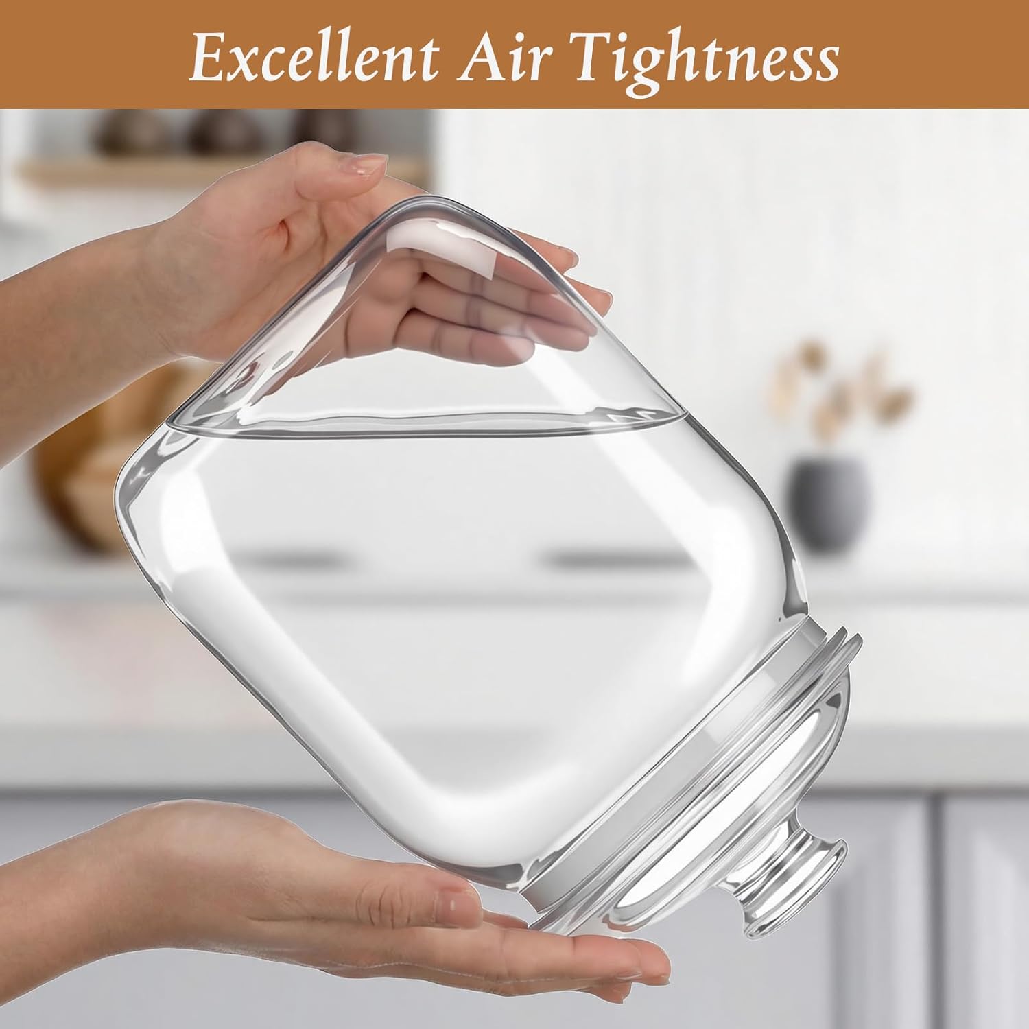 2 Pack Acrylic Cookie Candy Ja - Food Storage Jar Glass reseña y precio