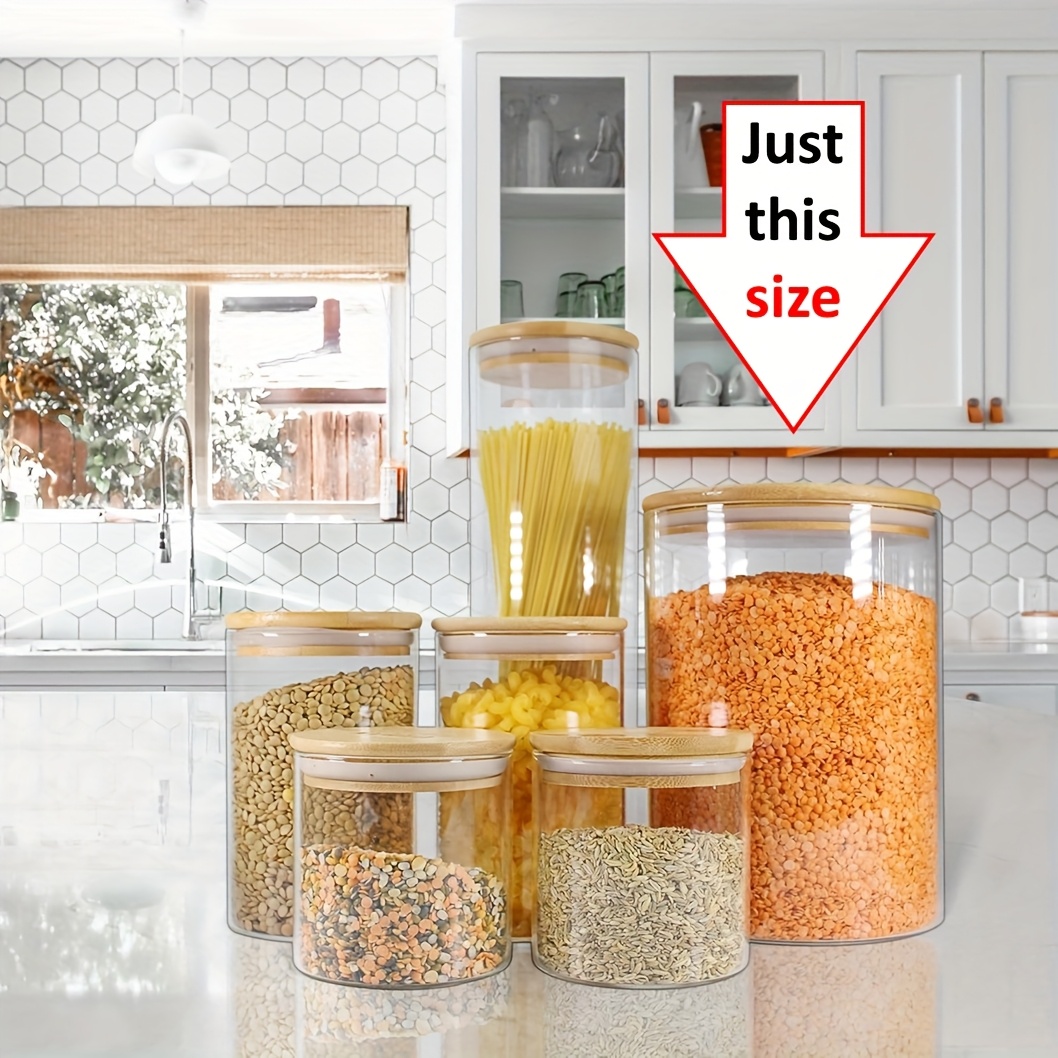Set of 2 Large (101Oz) Glass C - Food Storage Without Pantry reseña y precio