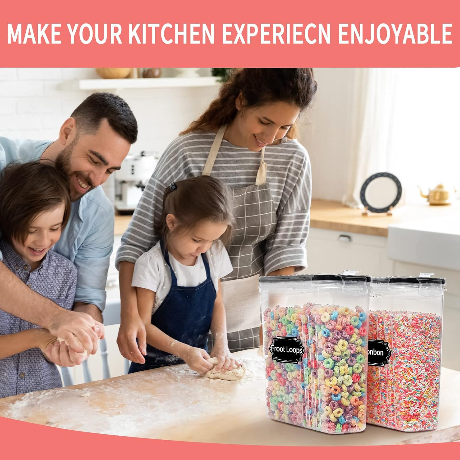 2.5L Cereal Storage Containers - Food Storage Made Easy reseña y precio