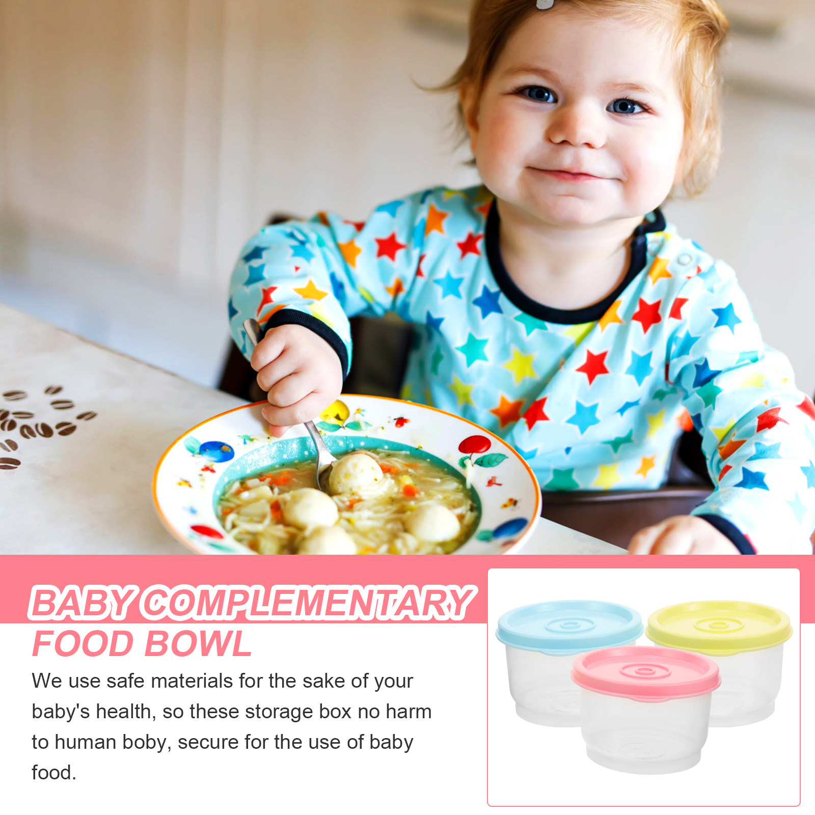 12 Pcs Baby Food Storage Conta - Food Storage Non Toxic reseña y precio