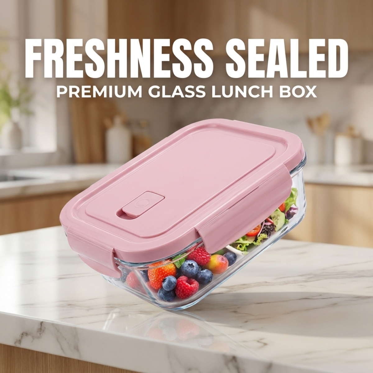 Pink Glass Food Storage Contai - Food Storage Microwave Safe reseña y precio