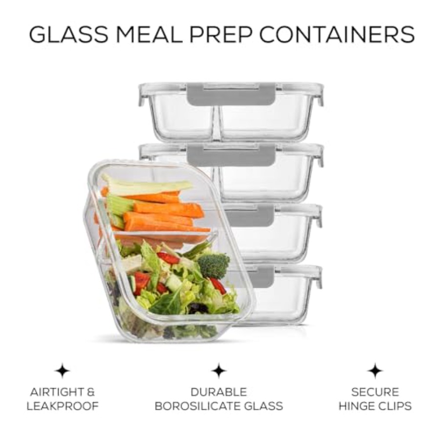 Divided Food Storage Container - Food Storage With Dividers reseña y precio