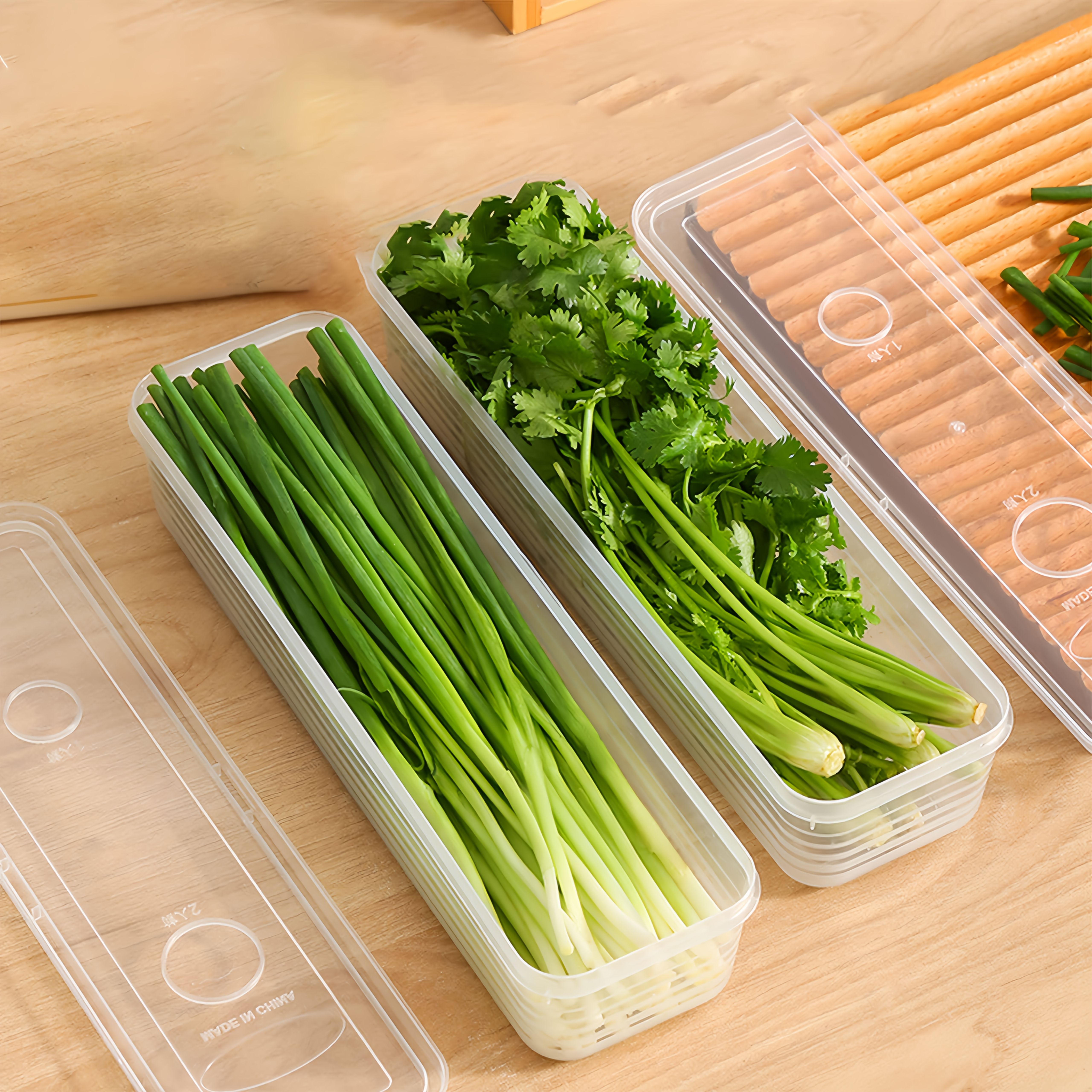 2/4/6pcs Food Vegetable Storag - Food Storage With Dividers reseña y precio