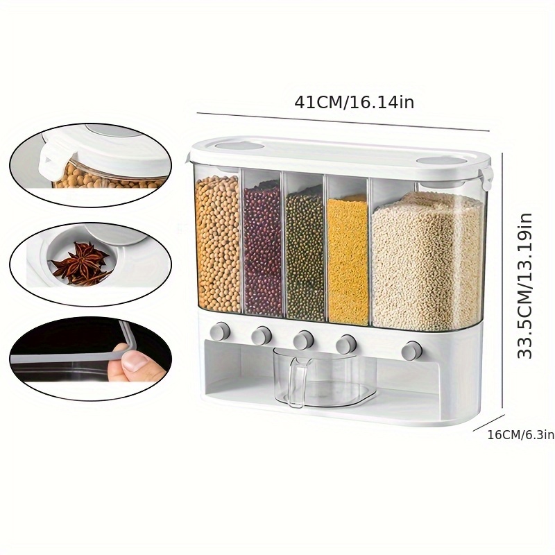 1pc Large Capacity Dry Food Di - Food Storage Without Pantry reseña y precio
