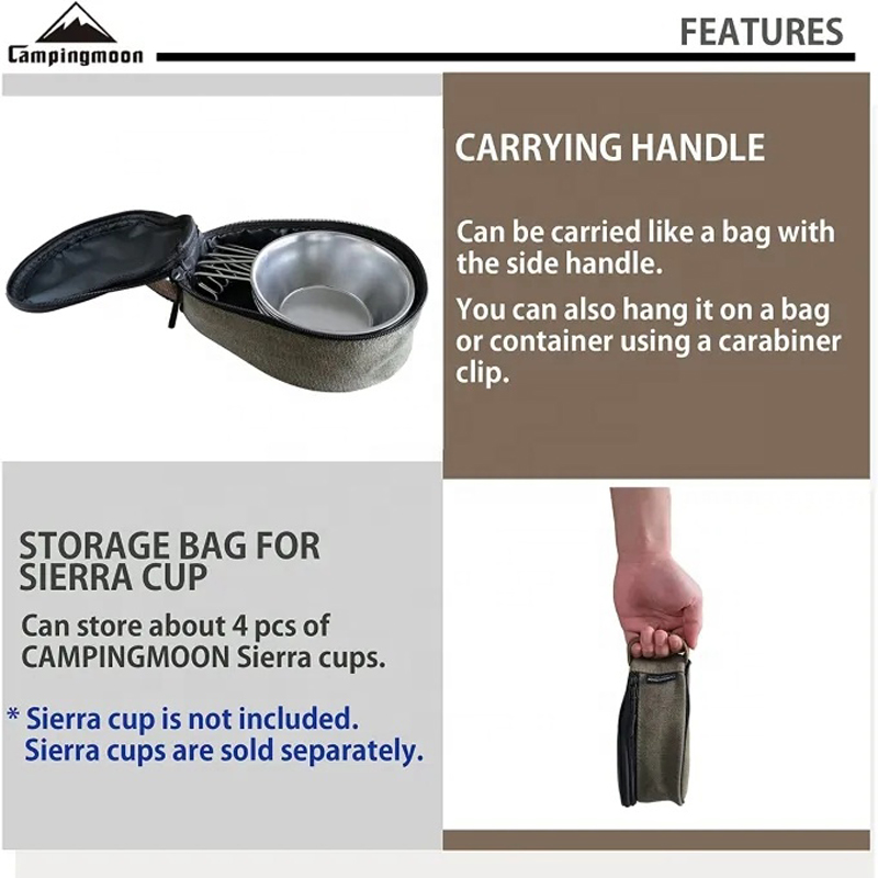 CAMPINGMOON S220-B Canvas Mini - Food Storage Hiking reseña y precio
