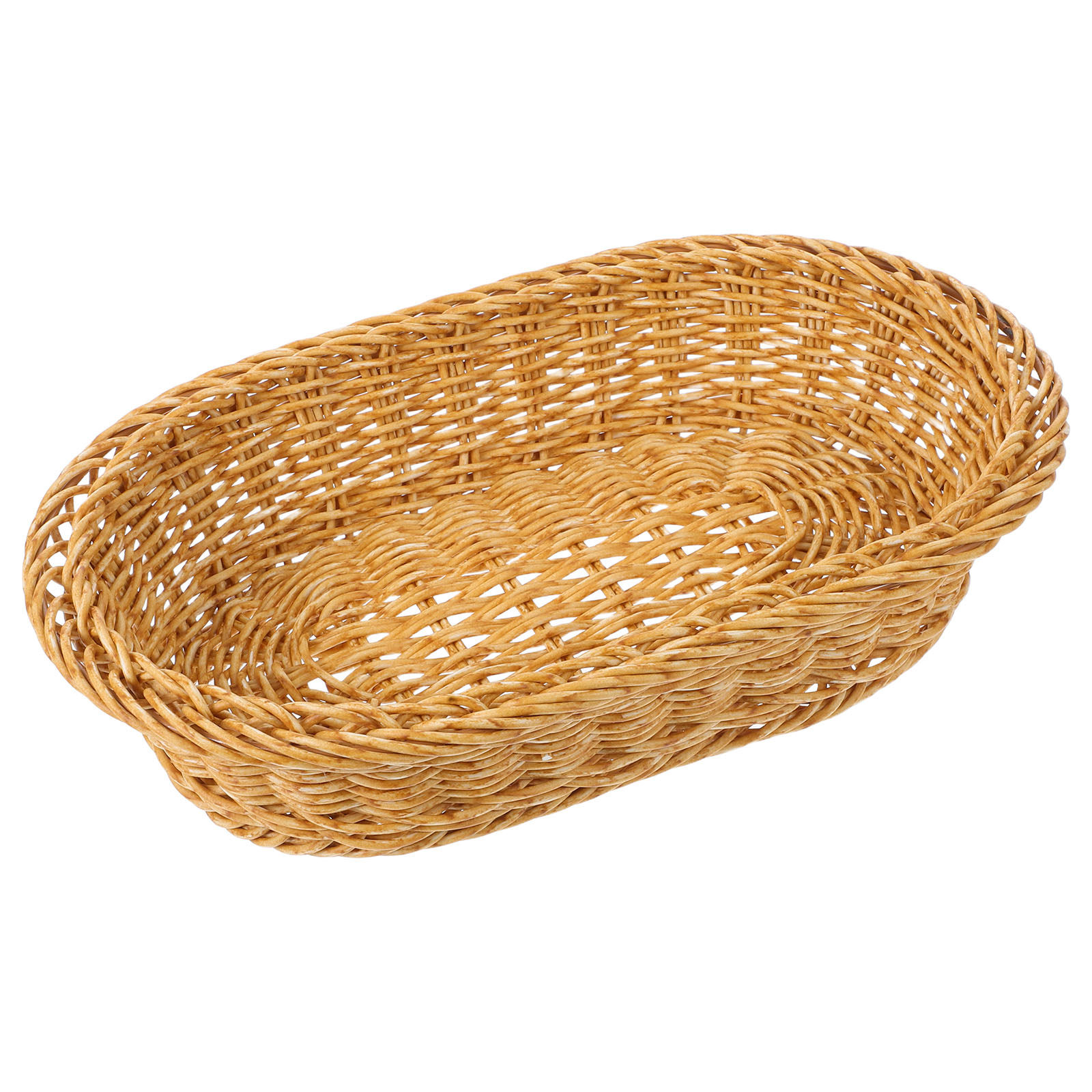 Plastic Woven Oval Bread Baske - Food Storage And Organizer reseña y precio