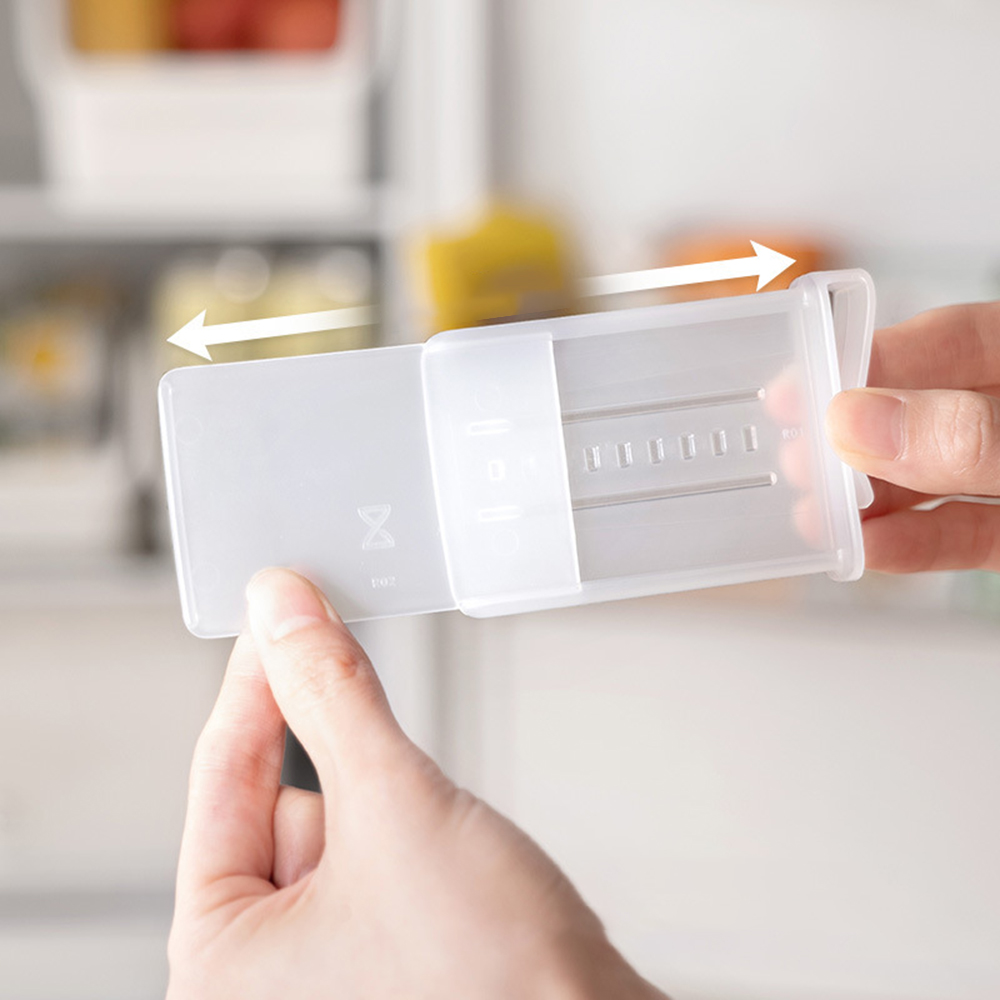 4/8-Pack Transparent Refrigera - Food Storage With Dividers reseña y precio