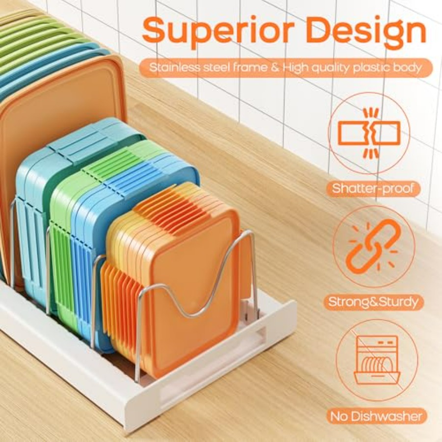 Pots and Pans Organizer for Un - Food Storage And Organizer reseña y precio