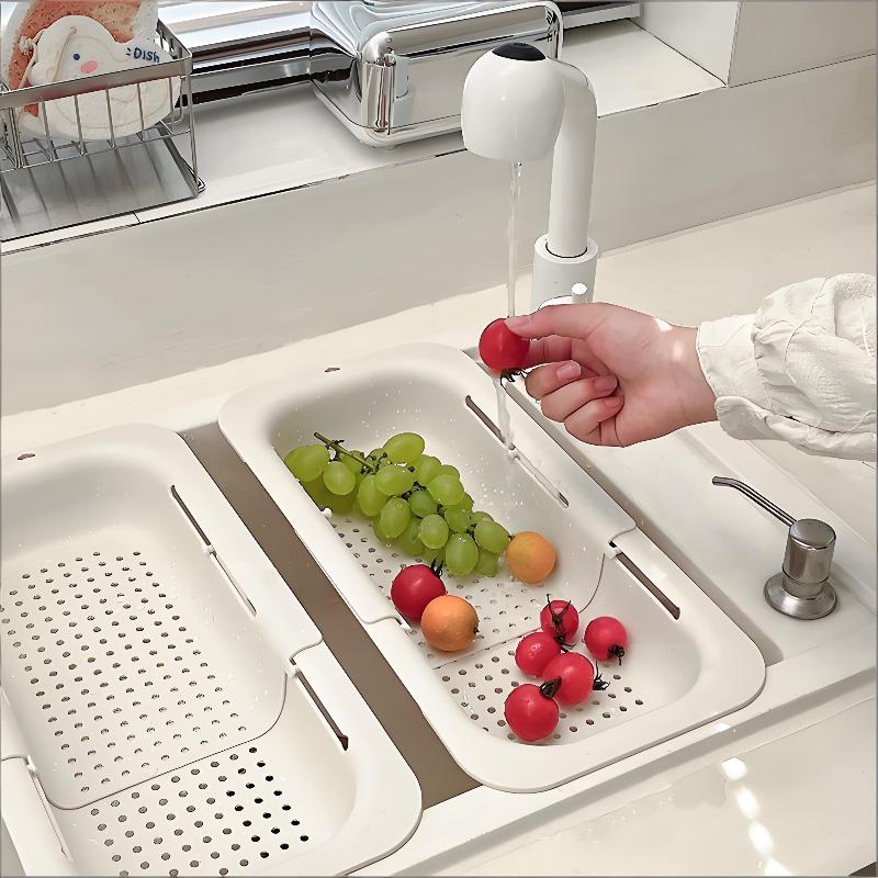 【HMA】Telescopic Drain Basket,  - Food Storage Non Toxic reseña y precio
