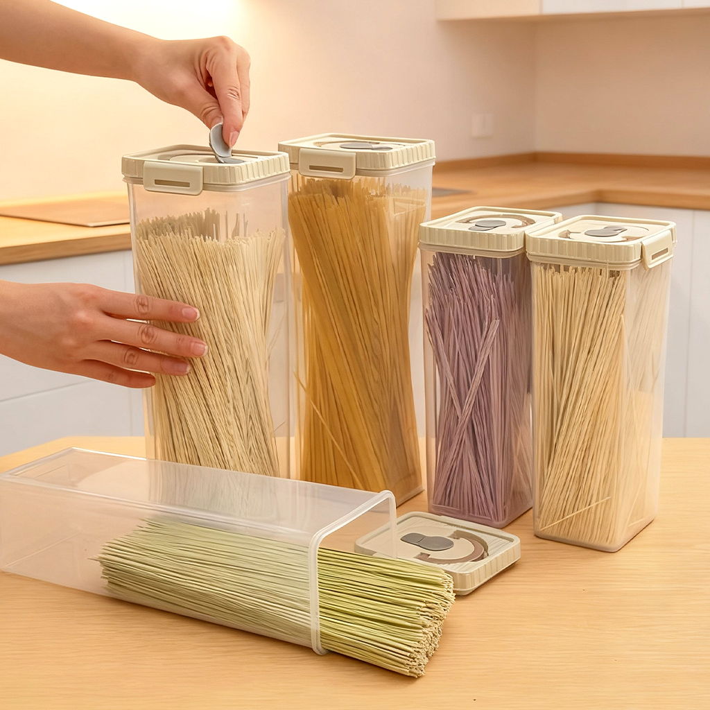 Noodles Sealed Storage Box Wit - Food Storage Drawer Organizer reseña y precio
