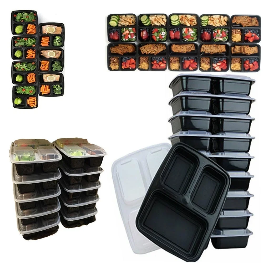 7 Pack 3 Compartment Meal Prep - Food Storage Made Easy reseña y precio
