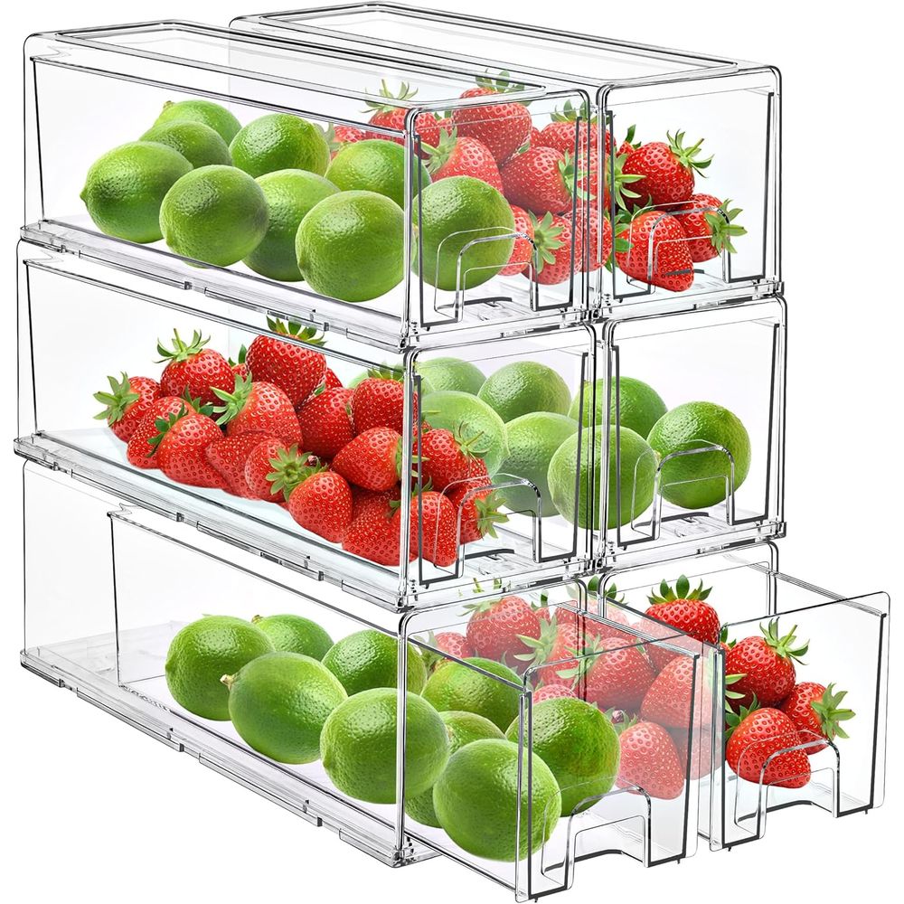 Stackable Acrylic Storage Bins - Food Storage Without Pantry reseña y precio