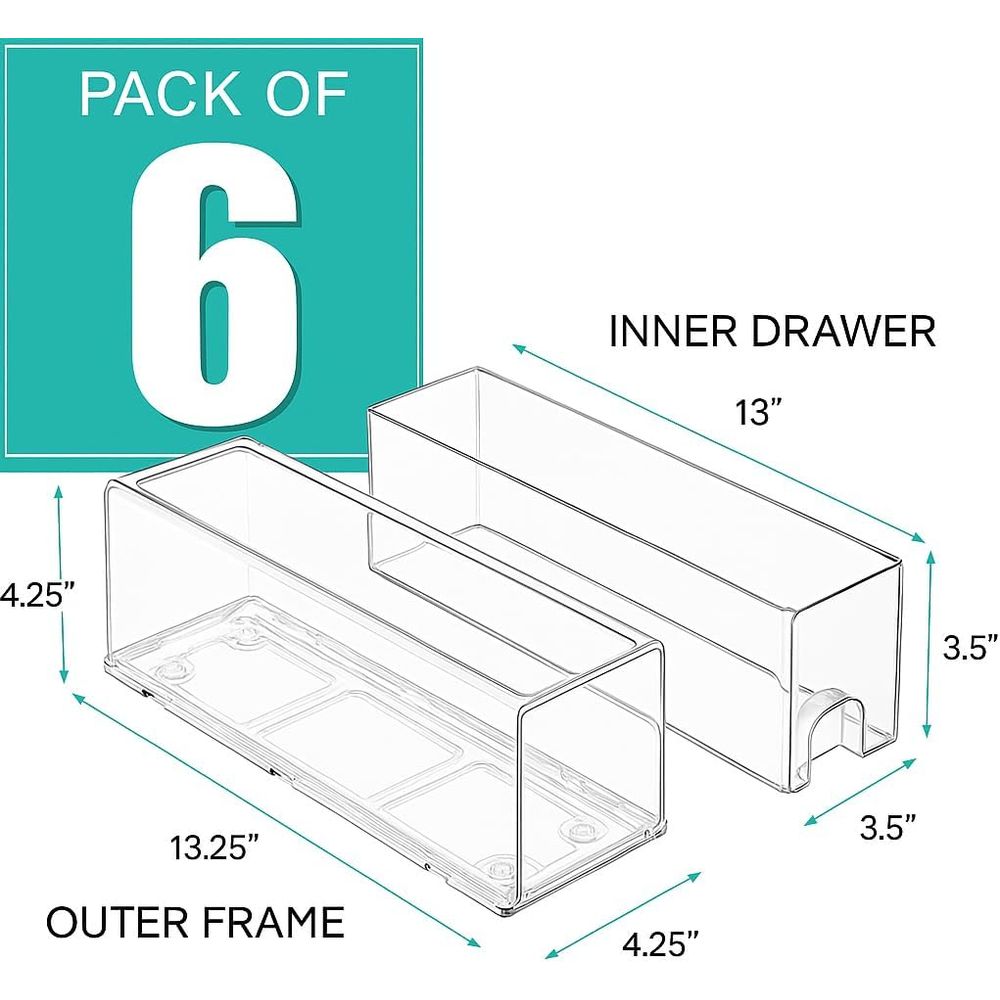 Stackable Acrylic Storage Bins - Food Storage Without Pantry reseña y precio
