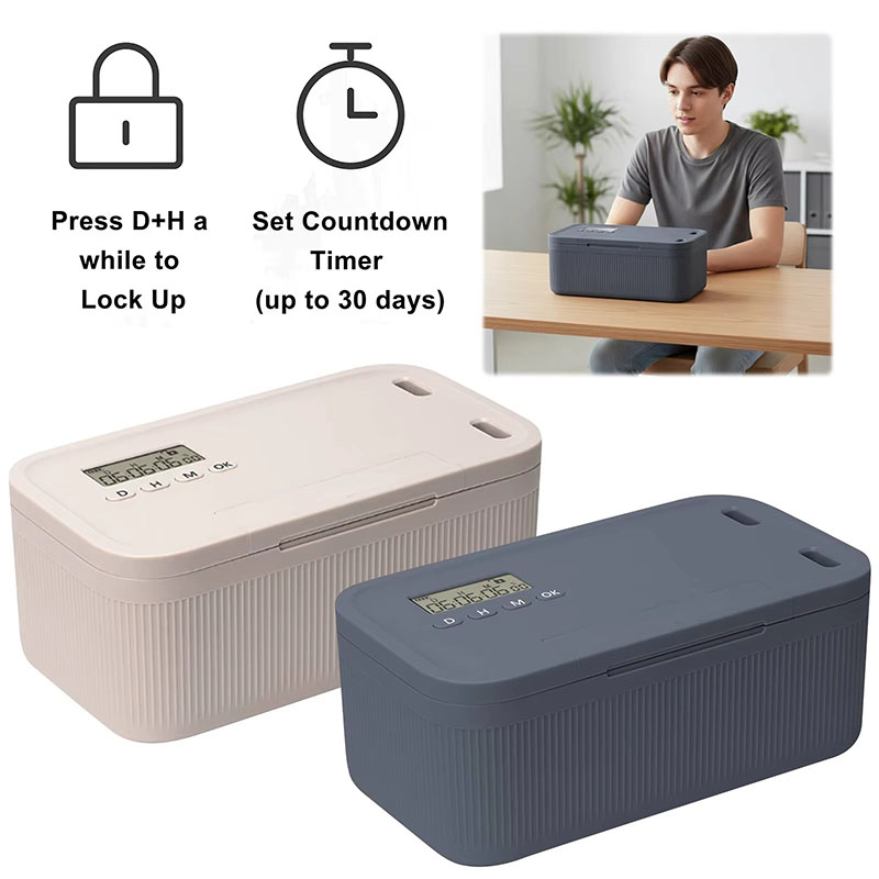 Lock Box with Timer Phone Lock - Food Storage Food Safety reseña y precio
