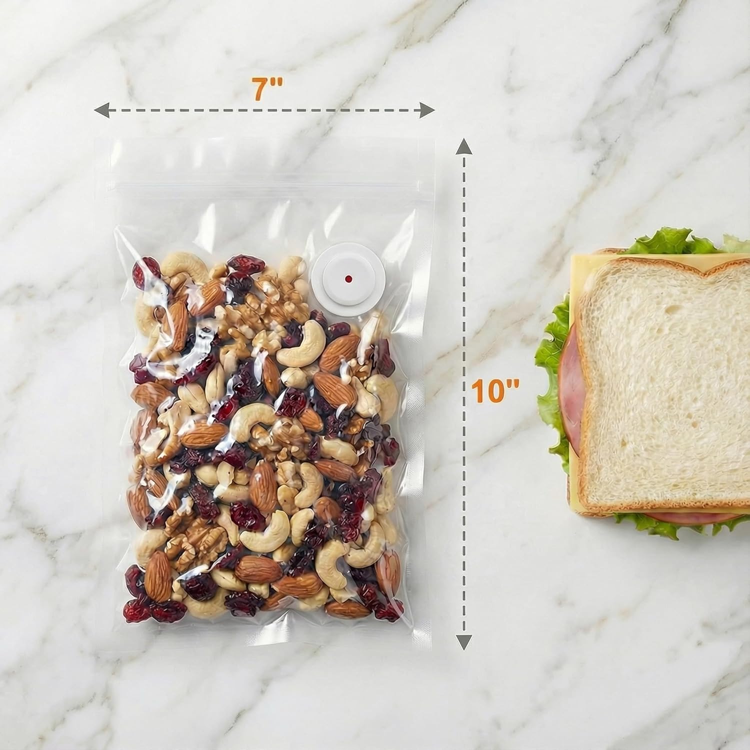 Reusable Vacuum Sealer Bags, 2 - Food Storage Microwave Safe reseña y precio