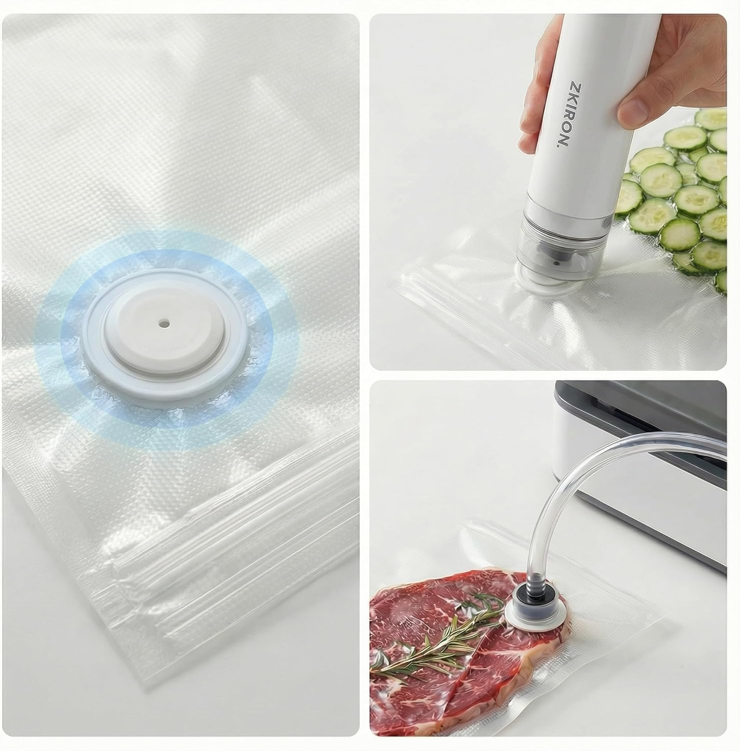 Reusable Vacuum Sealer Bags, 2 - Food Storage Microwave Safe reseña y precio