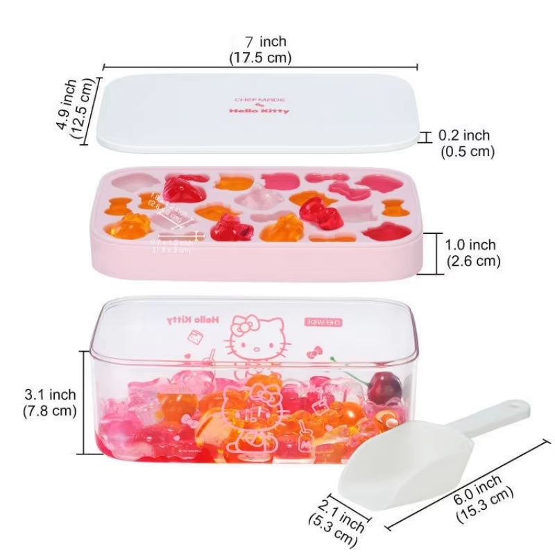 7 Inch Hello Kitty Silicone Ic - Food Storage Drawer Organizer reseña y precio