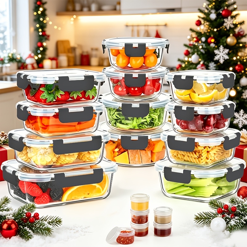 17pcs Glass Food Storage Conta - Food Storage Microwave Safe reseña y precio