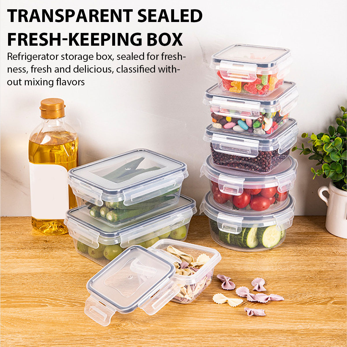 24Pcs/set Food Storage Box Set - Food Storage Drawer Organizer reseña y precio