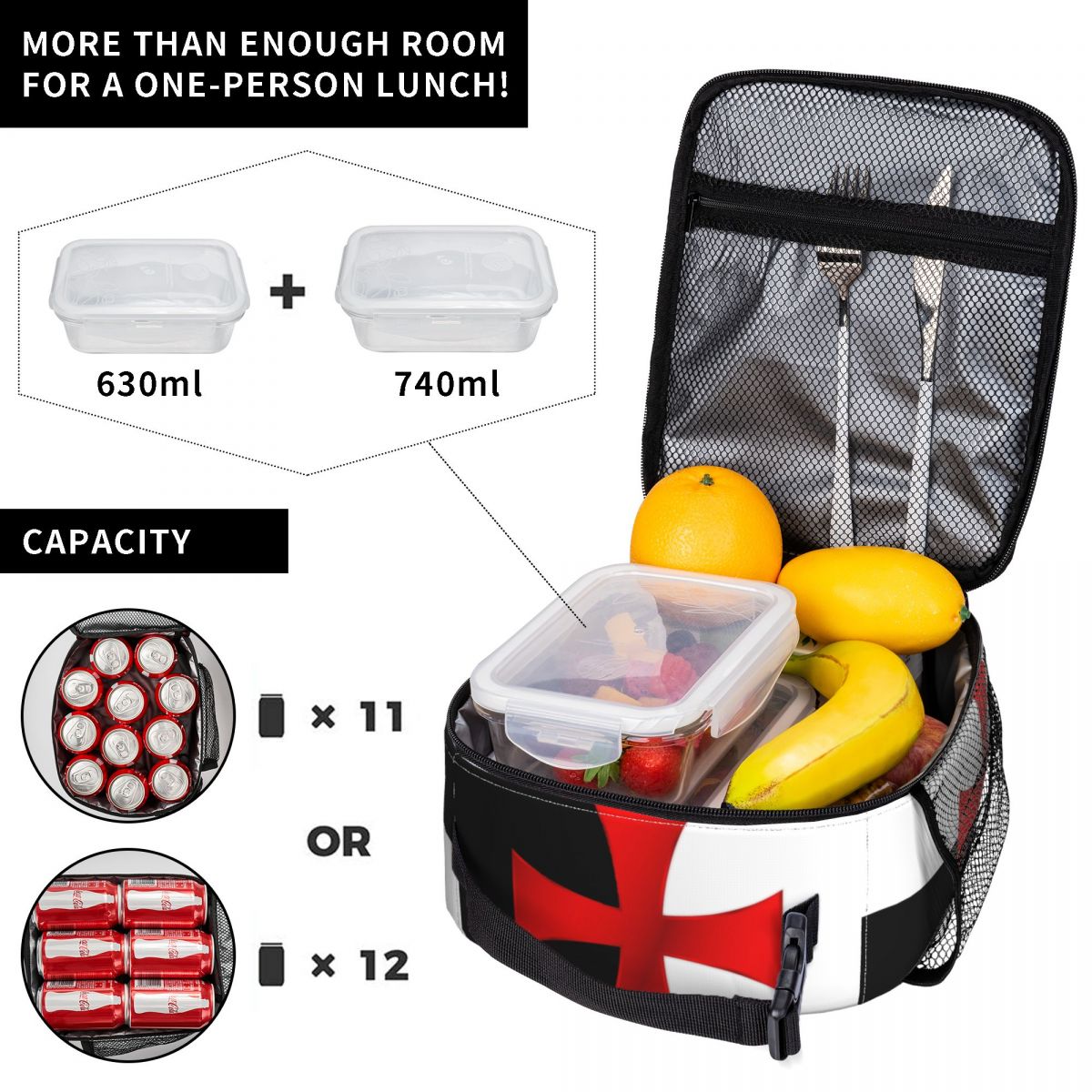 Templar Knight Jerusalem Cross - Food Storage Medieval reseña y precio