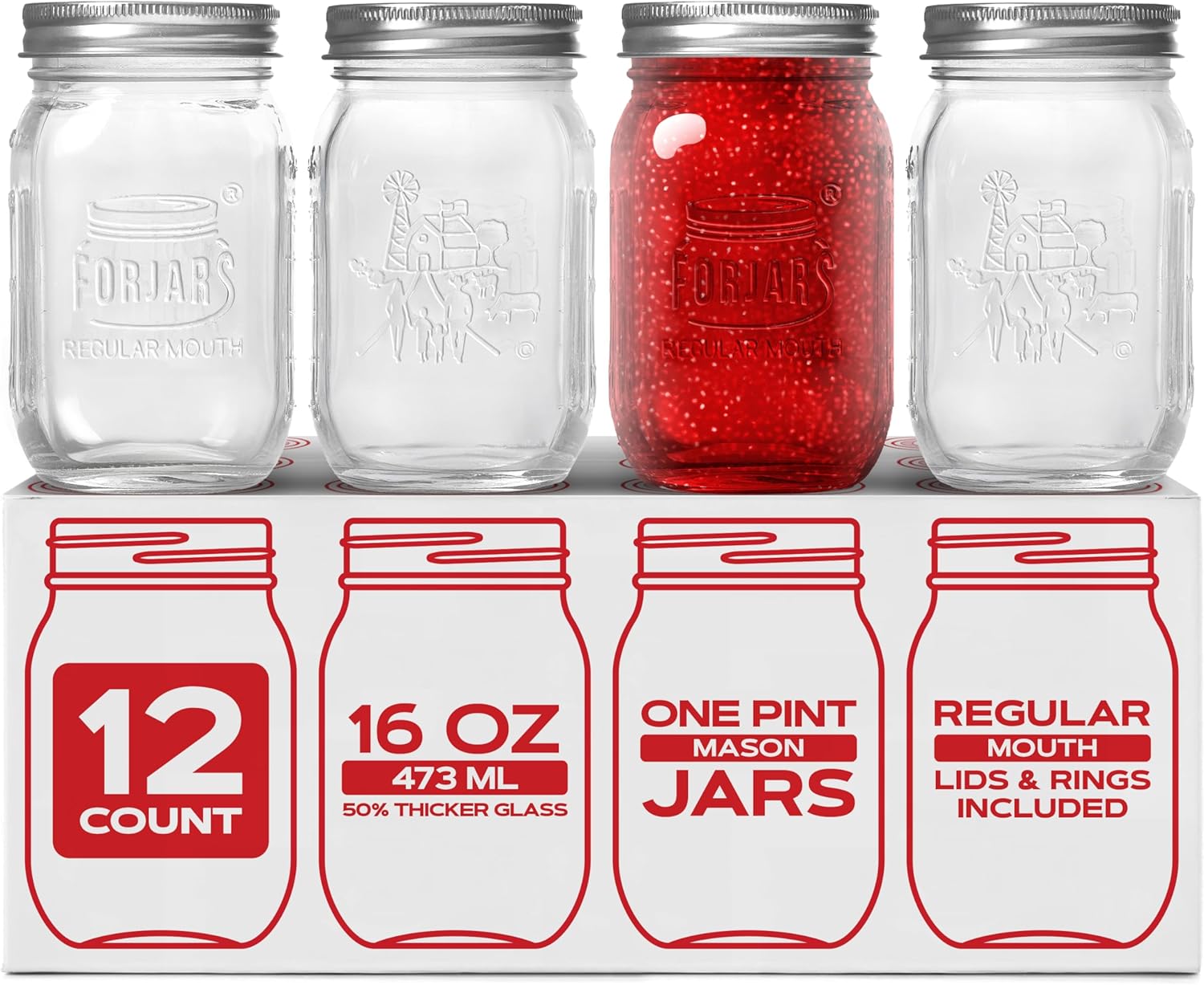 ® Premium    Jars with Lids –  - Food Storage Jar Glass reseña y precio