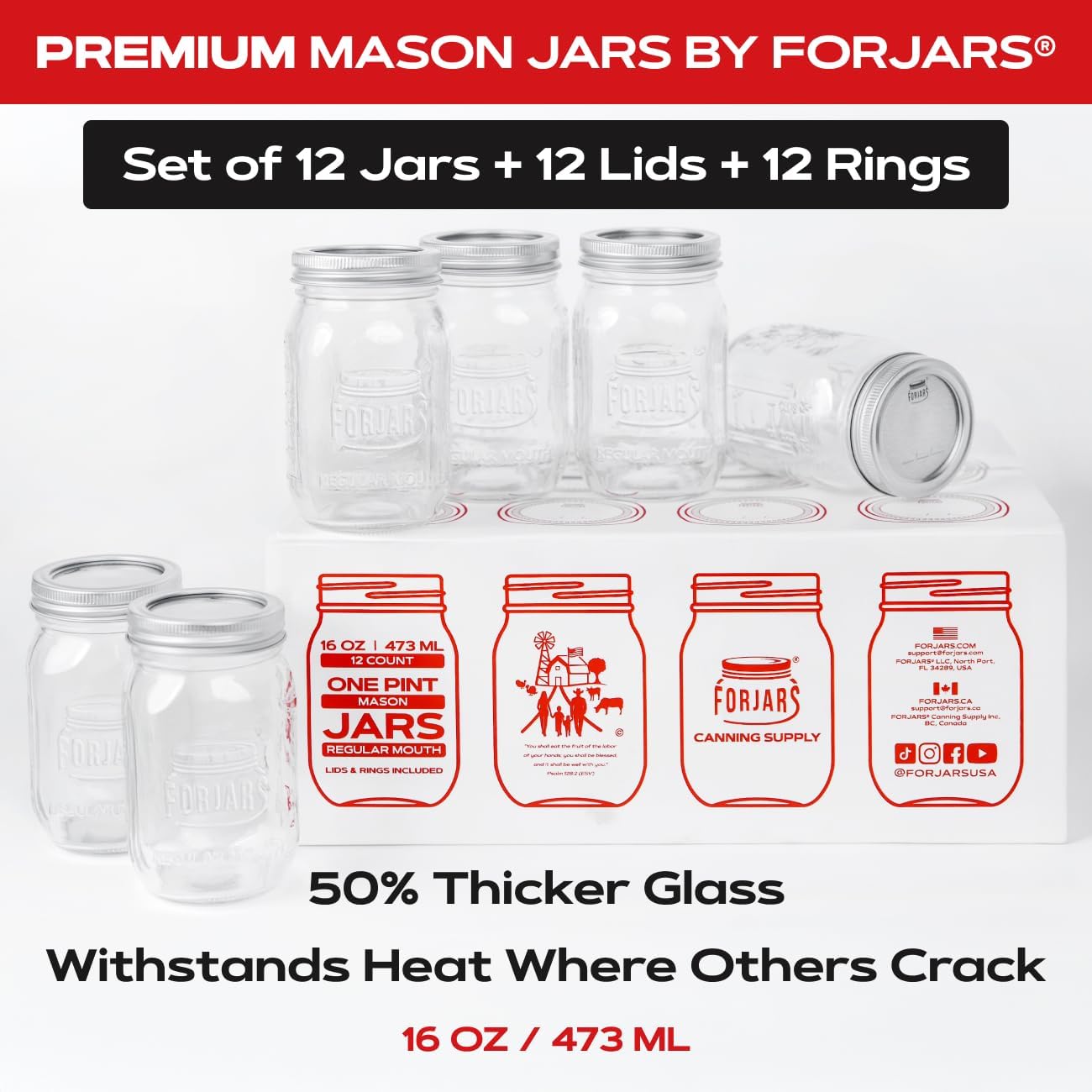 ® Premium    Jars with Lids –  - Food Storage Jar Glass reseña y precio