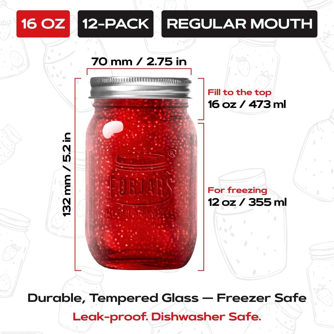 ® Premium    Jars with Lids –  - Food Storage Jar Glass reseña y precio