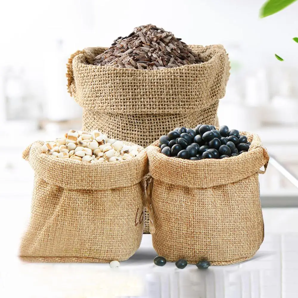 Natural Burlap Sack Jute Potat - Food Storage In Roots reseña y precio