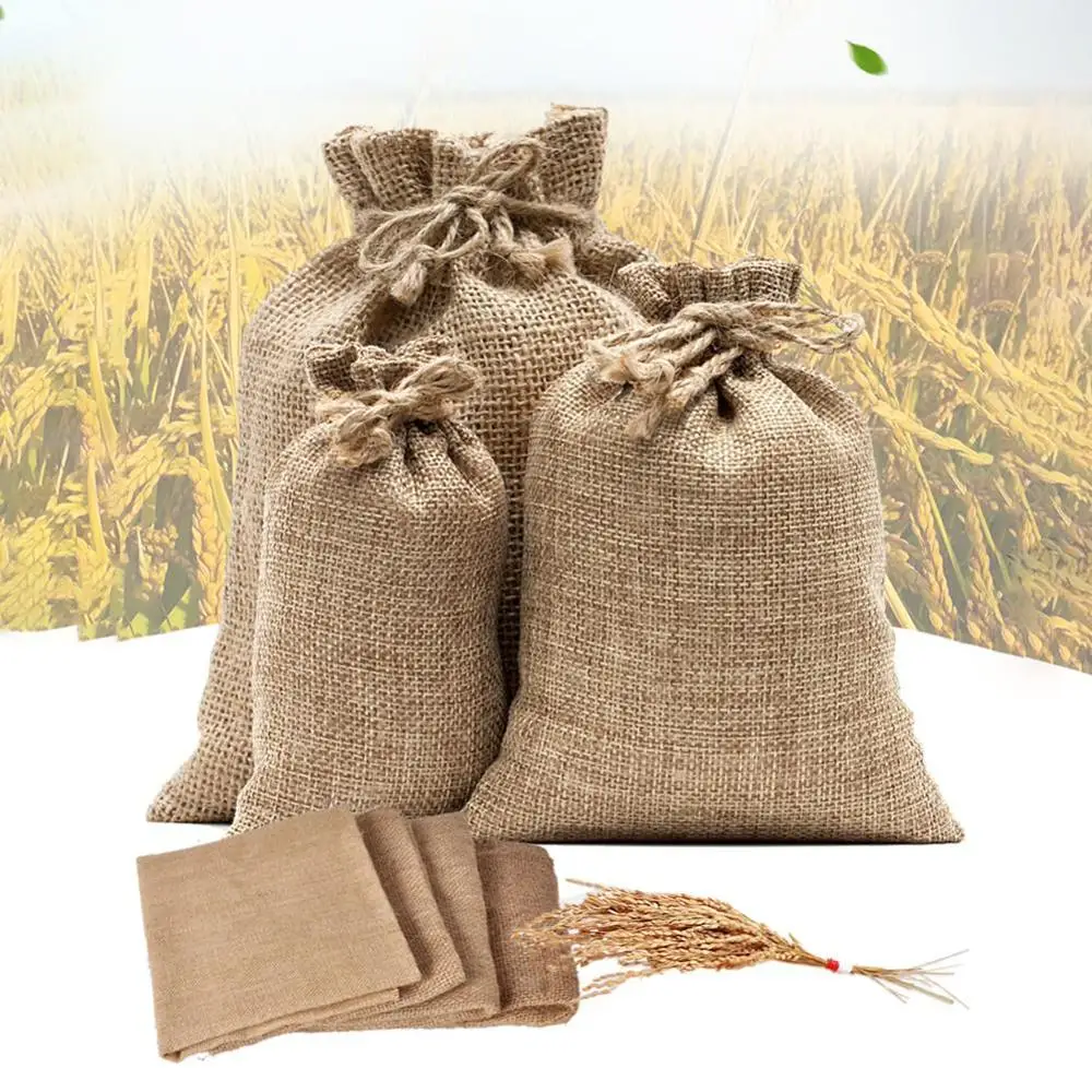 Natural Burlap Sack Jute Potat - Food Storage In Roots reseña y precio