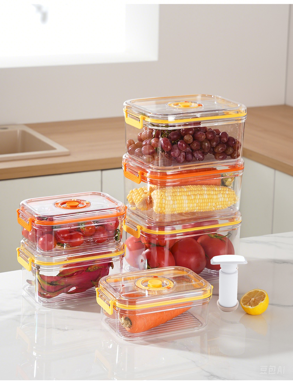 Vacuum Fresh-keeping Box Refri - Food Storage And Organizer reseña y precio