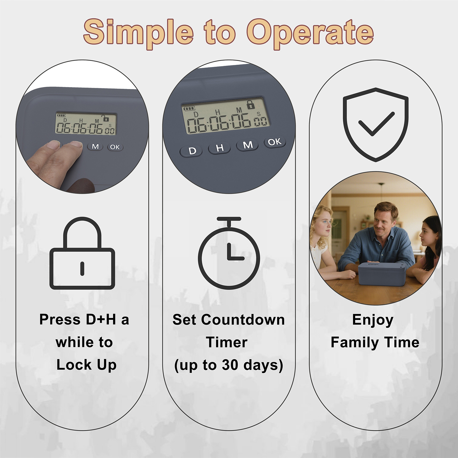 Lock Box with Timer Phone Lock - Food Storage Food Safety reseña y precio