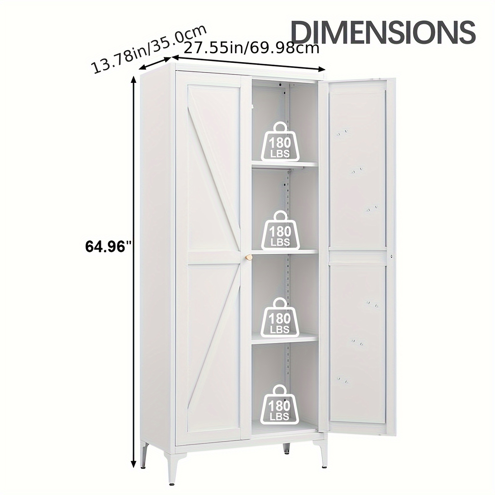 Metal Storage Cabinet, Metal K - Food Storage Without Pantry reseña y precio