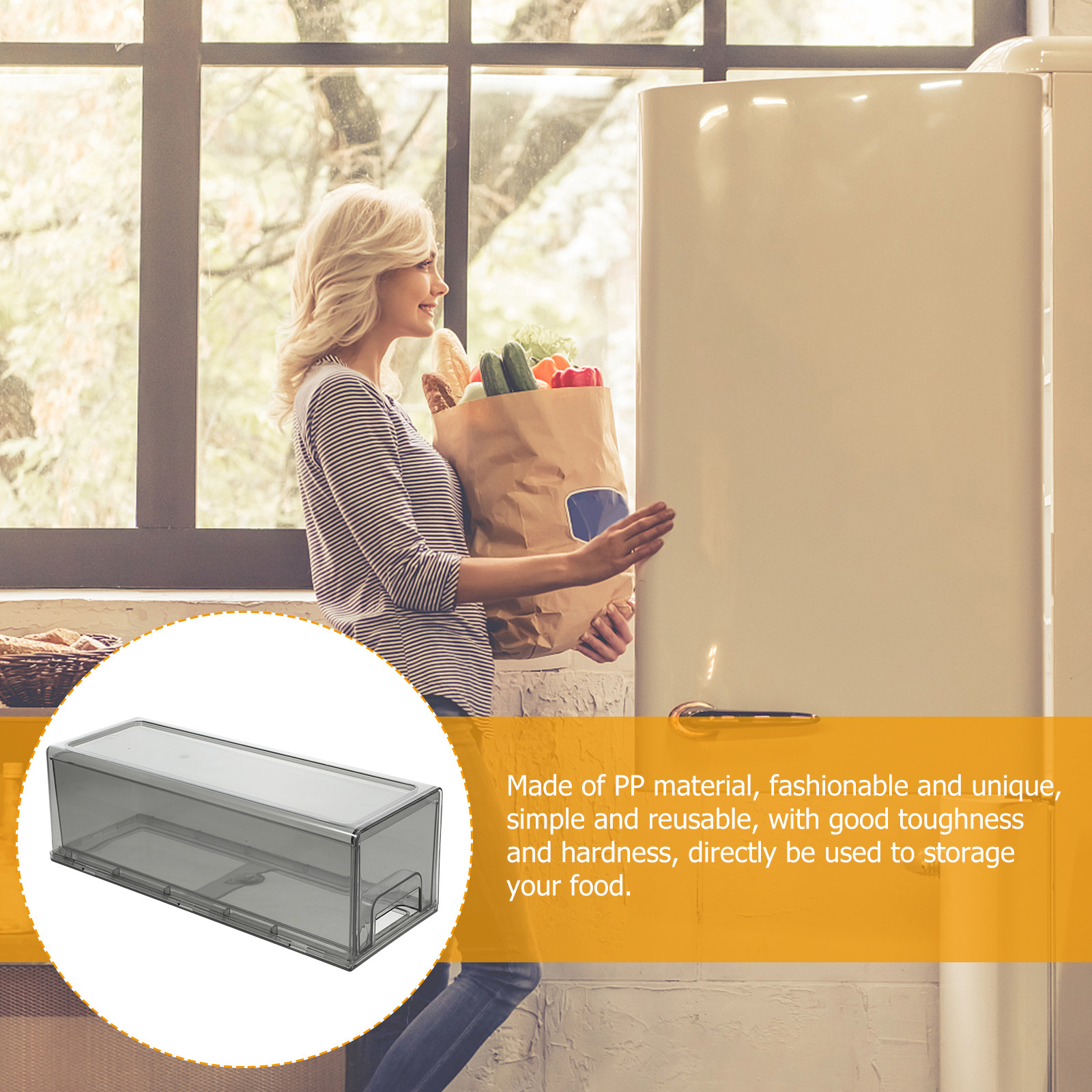 Stackable Refrigerator Organiz - Food Storage Without Pantry reseña y precio