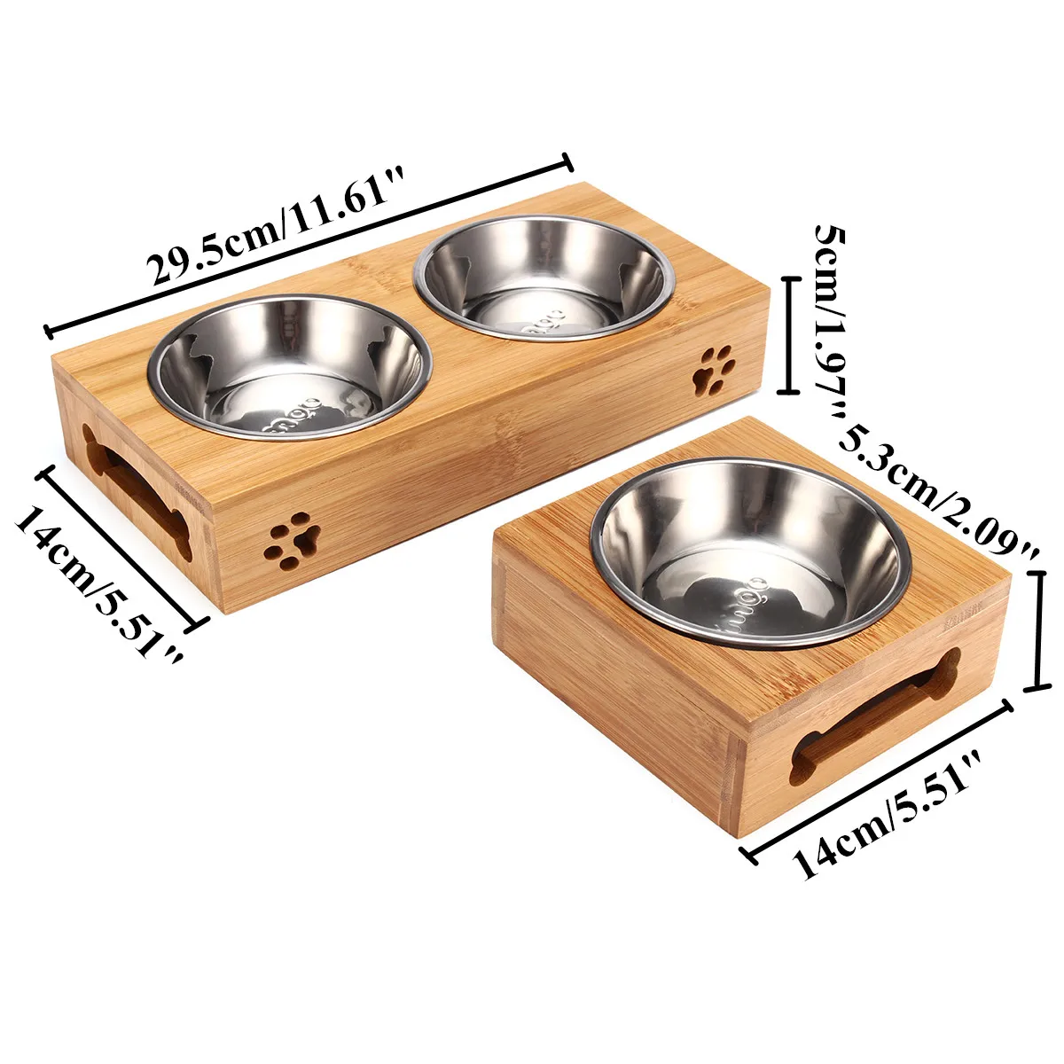 Pet Cat Bowl Bear Bamboo Plate - Food Storage Food Safety reseña y precio